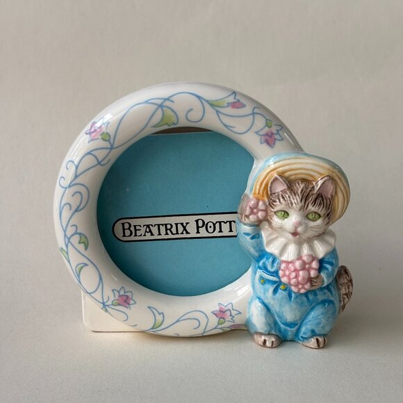 Vintage Beatrix Potter Tom Kitten Ceramic Picture Frame - Picture 1 of 7